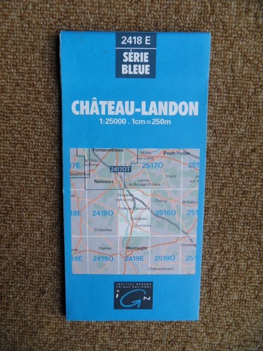 526 carte ign série - carte, bleue