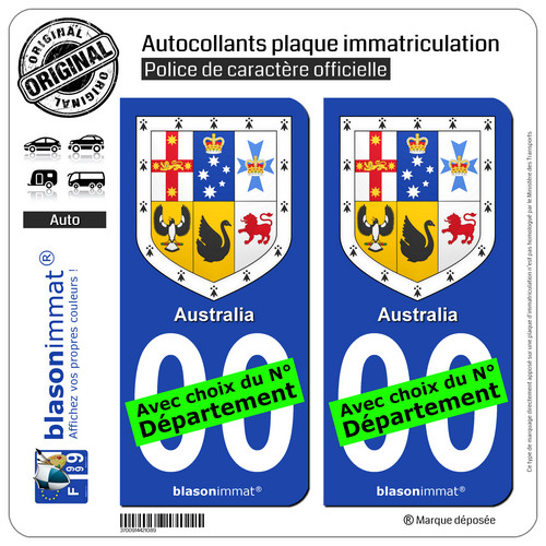 Stickers autocollant plaque - 2,
