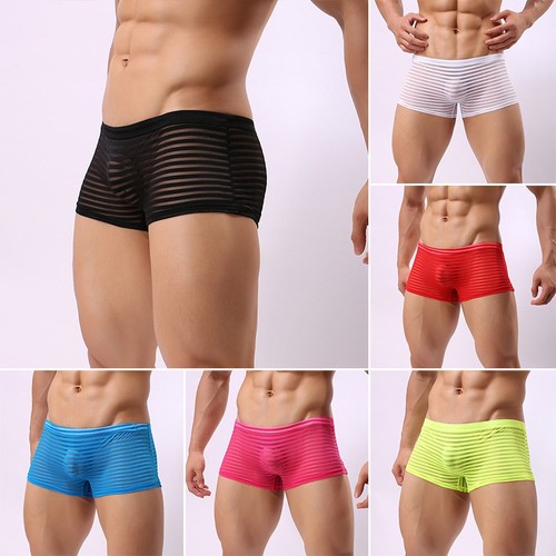 Boxer homme sexy transparent