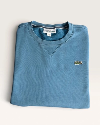 Sweat crewneck lacoste bleu - sweat,