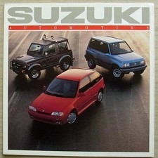 SUZUKI Sidekick SWIFT GTI Samurai USA LF Sales Brochure Oct 1988 #99962-89601