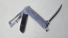Vintage Couteau pliant BARGEON INOX N°3762 demanilleur épissoir marine