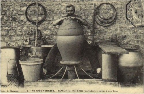 Cpa noron poterie potier a - cpa,