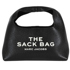 Marc Jacobs The Sack Bag Handbag Leather Black Silver Hardware Used