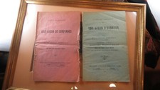 2 Antique War 14-18 Military Booklets Lecon of Trust & Honor 
