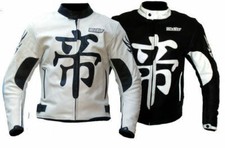 Veste Cuir Véritable Moto Motocycliste Protections Homologué Racing Custom