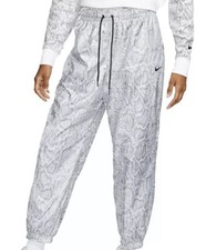 Nike Sportswear Women's Woven Python Print Pants Size Medium CJ6347-100