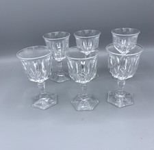 Lot de 6 verres à digestif, liqueur – Cristal d’Arques France modèle Chaumont 