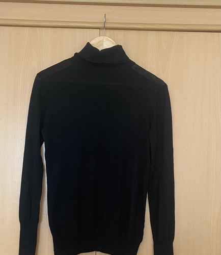 Pull col roulé noir - , à