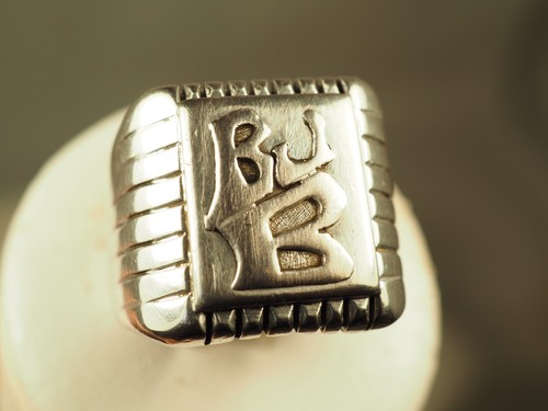 Bague chevaliere ancienne - bague,