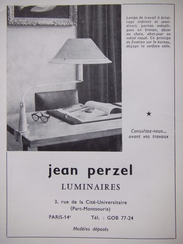 Publicité 1962 jean perzel - jean,