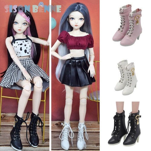 Pairs doll high heel boots - heel,