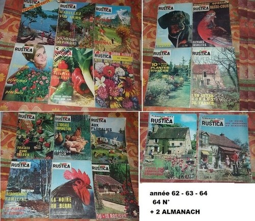 Rustica magazines 1962 1963 - 66,