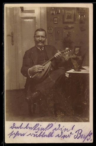 Carte postale photo homme avec