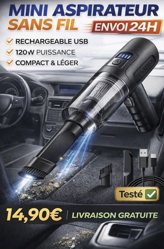 Mini aspirateur sans fil - sans,