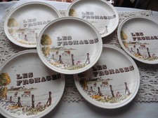 VINTAGE GIEN 6 ASSIETTES A