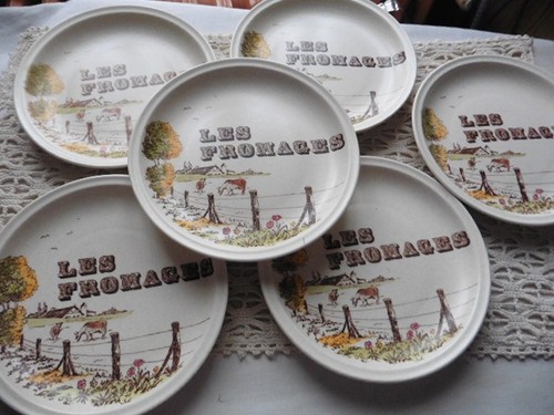Vintage gien assiettes a - 6,