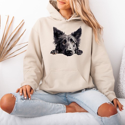 Sweat capuche noir - noir, pour