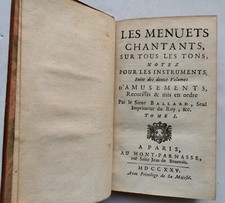 les MENUETS CHANTANTS, sur tous les tons, Notez pour les Instruments - BALLARD