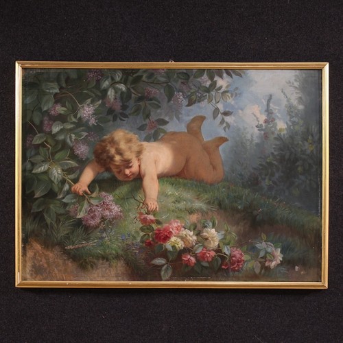 Antique peinture printemps - peinture,