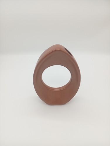 Vase donut céramique marron - donut,