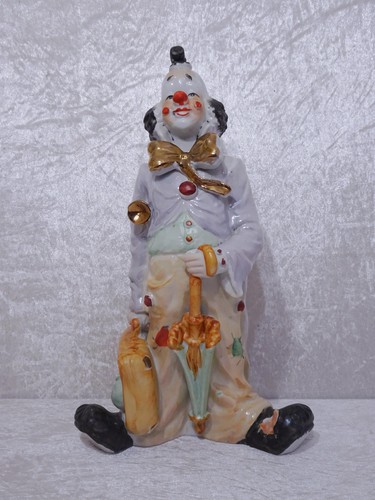 Figur clown avec parasol - avec, en