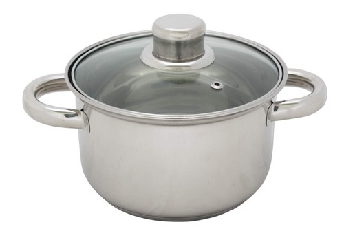 Faitout inox avec couvercle - inox,