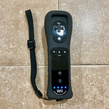 Nintendo Wii Black Wii Motion Plus Remote Controller (RVL-036) OEM TESTED Works!