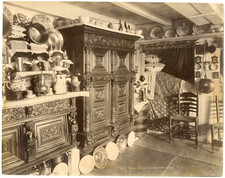 Holland, Marken, Fisherman's House Interior Vintage Albumen Print, Tirag