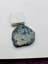 Pierre précieuse certifiée brute dalle turquoise bleue supérieure de 98,55 ct...