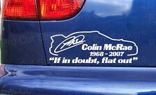 Colin Mcrae Tributs Mémorial en Long Voiture Rallye Si Doute Custom Sticker ref1