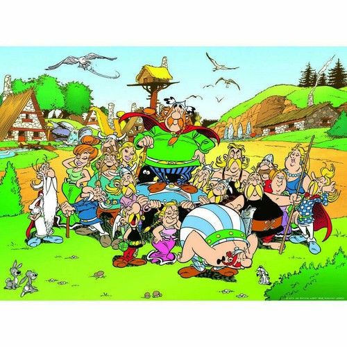 Plaque métal astérix et - métal,