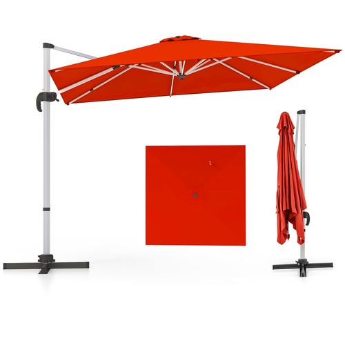 Parasol déporté 3x3m carré - 3x3m,