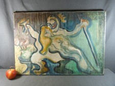 Tableau Art Naïf Huile sur