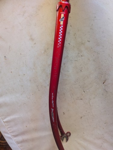 Fourche acier velo ancien - fourche,