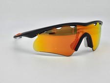 Oakley Custom M Frame Jet Black Vented Golf Fire Iridium Hybris S Sunglasses