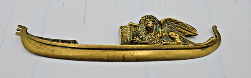 Sculpture bronze gondole - bronze,