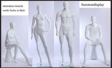 Résumé Mannequins Mannequin Avec Visage Couleur de la Peau Blanc Mat Homme Femme