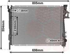VAN WEZEL Radiateur du moteur