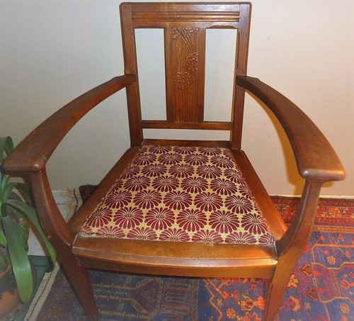 Fauteuil art nouveau - fauteuil,