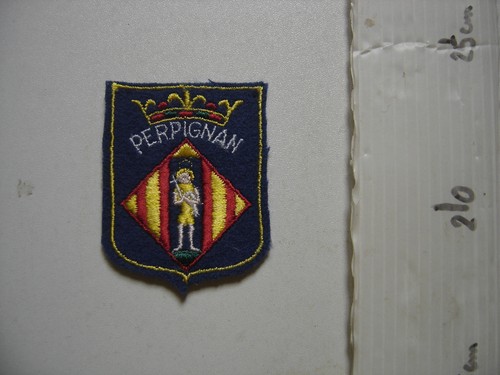 Perpignan ecusson brode - perpignan,