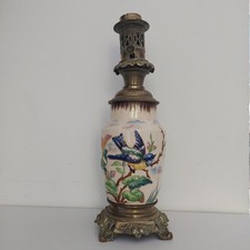 LAMPE A PETROLE FAIENCE