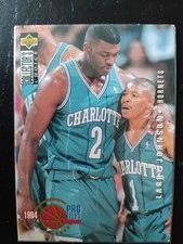 carte Larry Johnson - Charlotte Hornets - upper deck collector's choice 1994