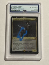 ELIJAH WOOD SIGNED AUTO Frodo, Adventurous Hobbit Foil Lord of the Rings MTG PSA