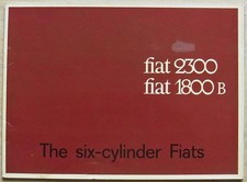 FIAT 2300 & 1800 B Car Sales Brochure c1964 #1776 SPECIAL SALOON Station Wagon