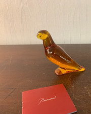 Baccarat Crystal Orange Parakeet