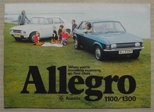 AUSTIN ALLEGRO 1100/1300 Car Sales Brochure For 1975 #3050 11/74