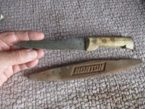 Ancien couteau boucher - ancien,