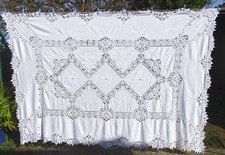 Grande nappe coton blanc