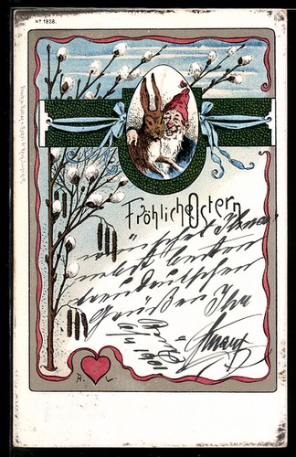 Lithographie nain lapin de - et,